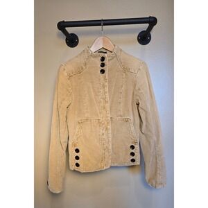 Citizens of Humanity tan corduroy button up with 2 front pockets jacket size 10‎